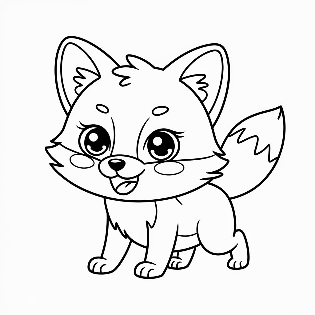 desenho para colorir raposa