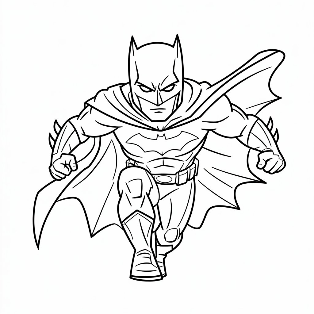 desenho para colorir do batman