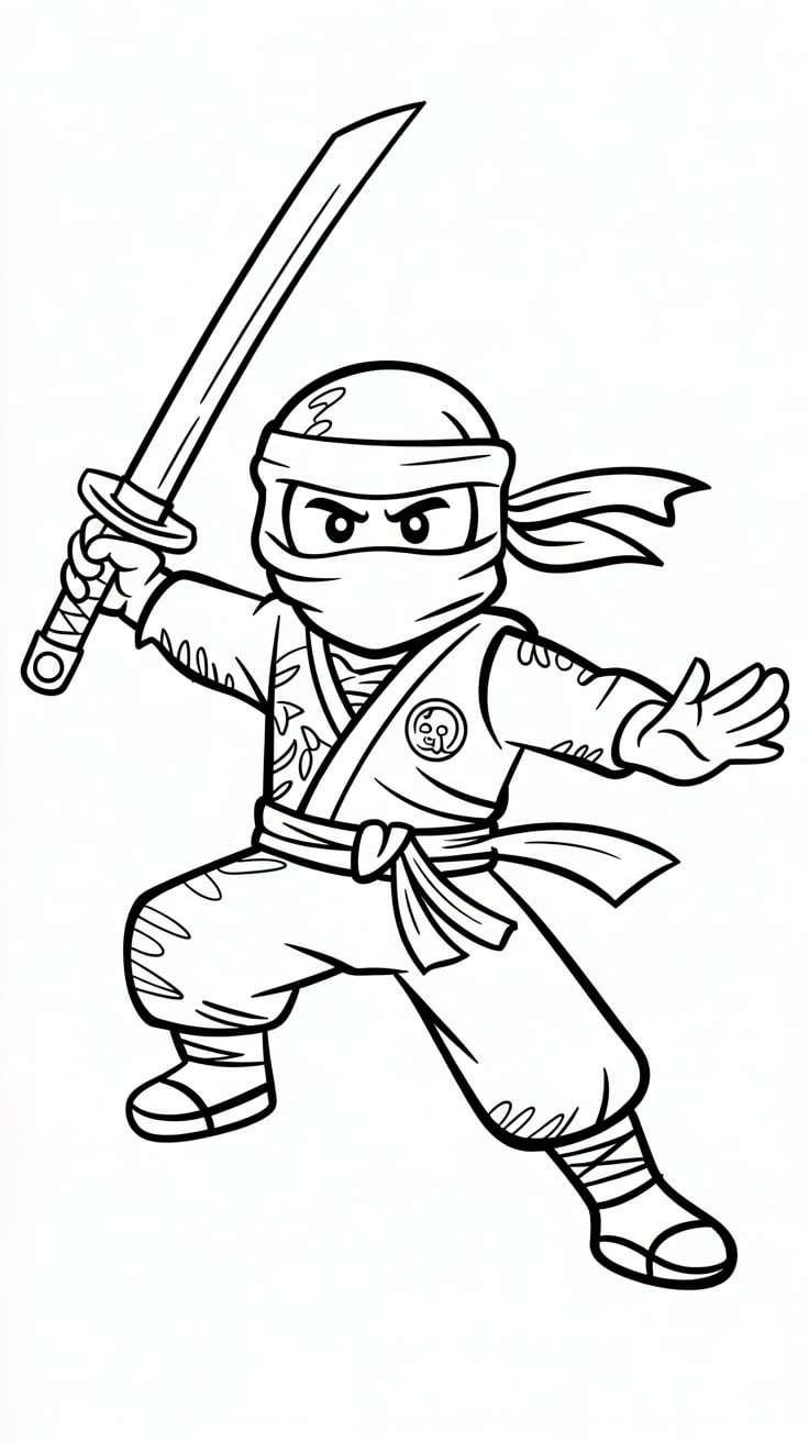 ninjago lego para colorir
