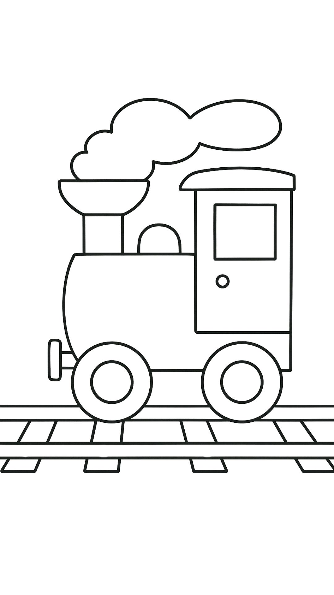 desenhos trem para colorir