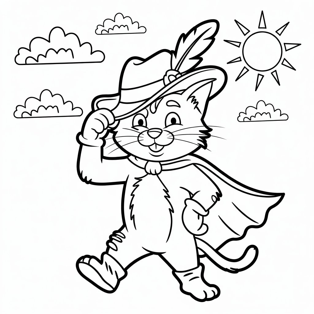 desenho para colorir gato