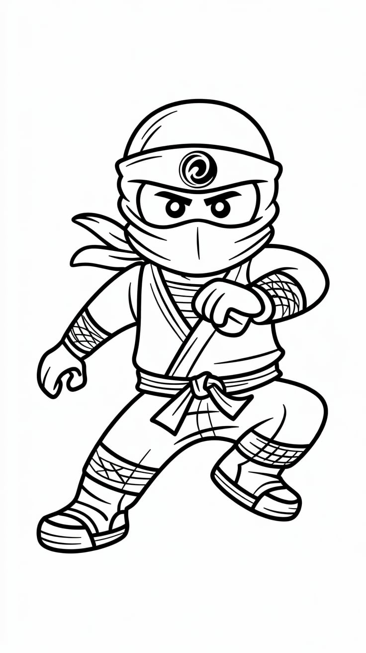 ninjago desenho colorido