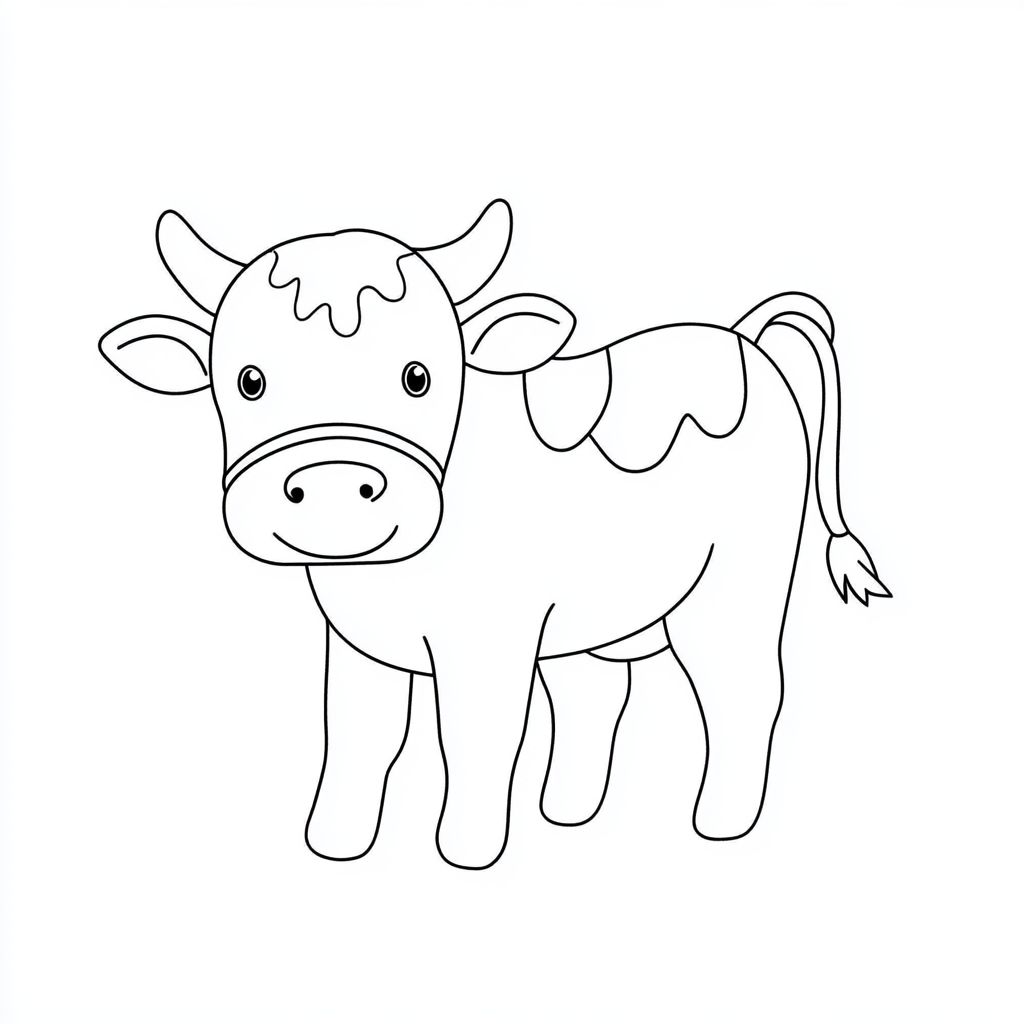 desenhos vaca para colorir