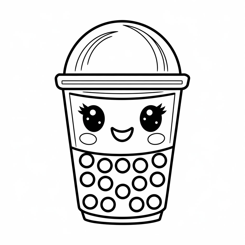 comidas fofas para colorir