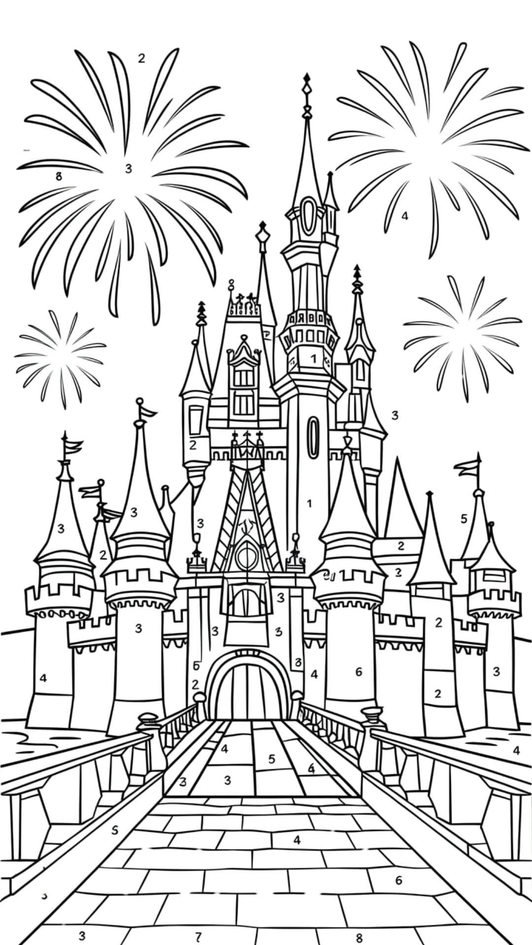 número 6 para colorir