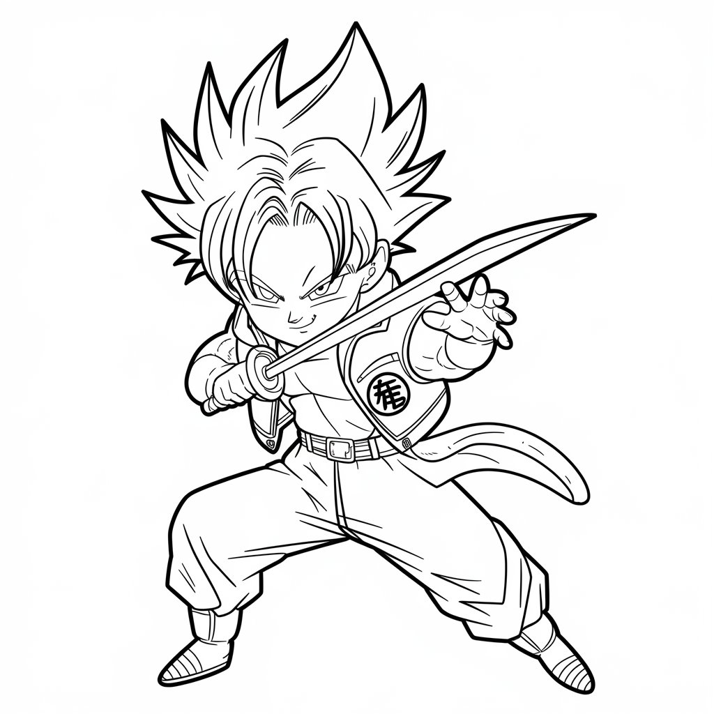 desenhos para colorir dragon ball z