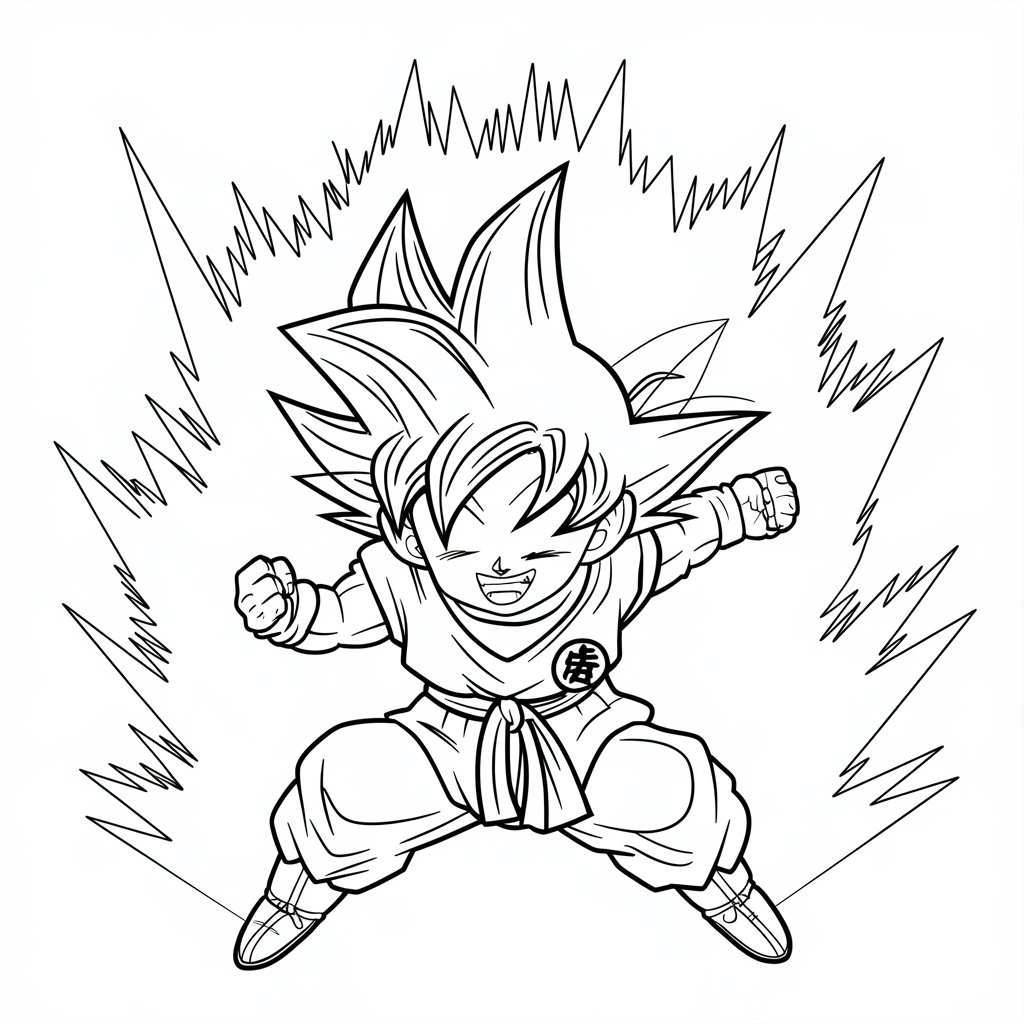 dragon ball z desenhos para colorir