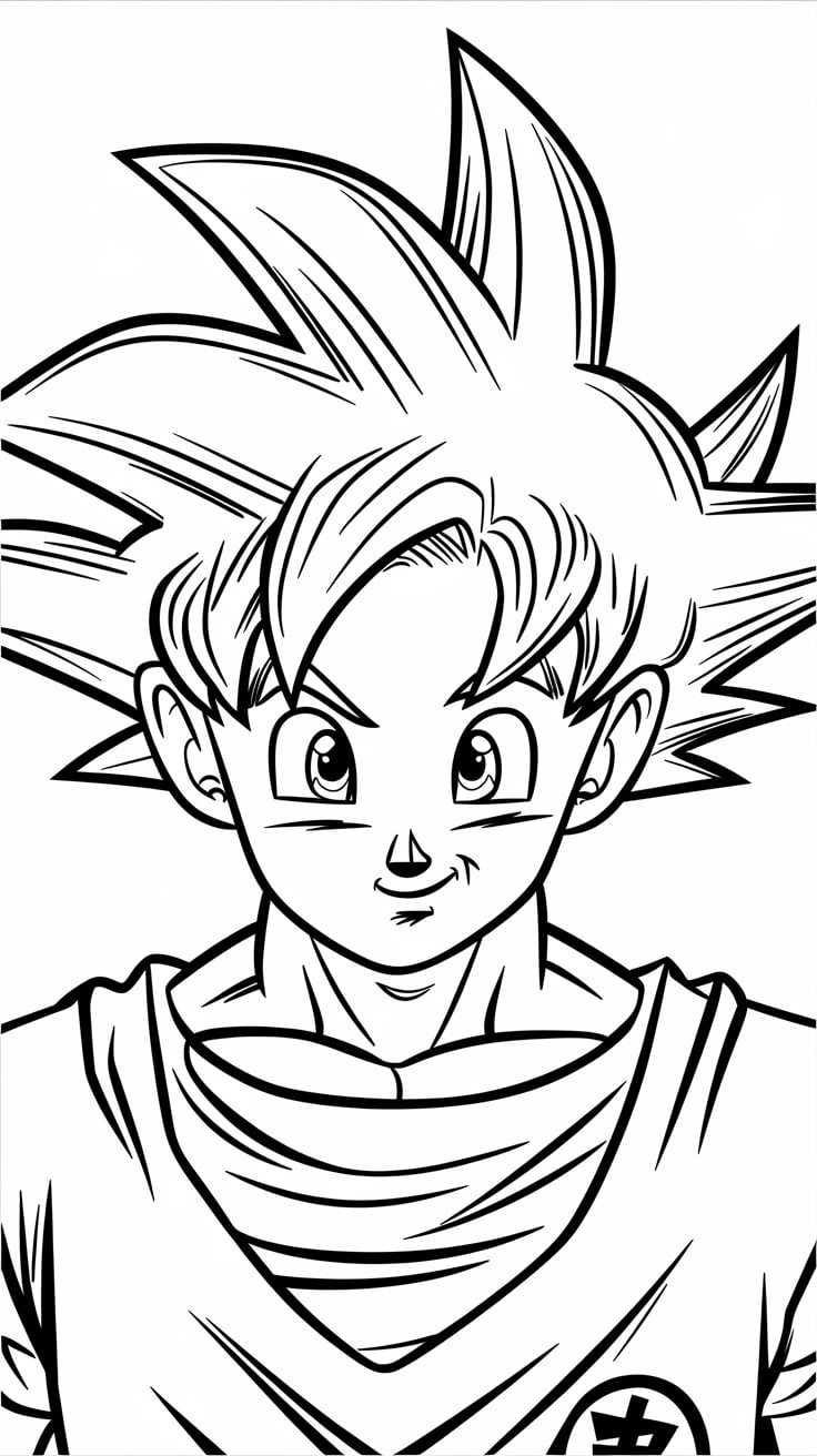 desenho para colorir dragon ball z