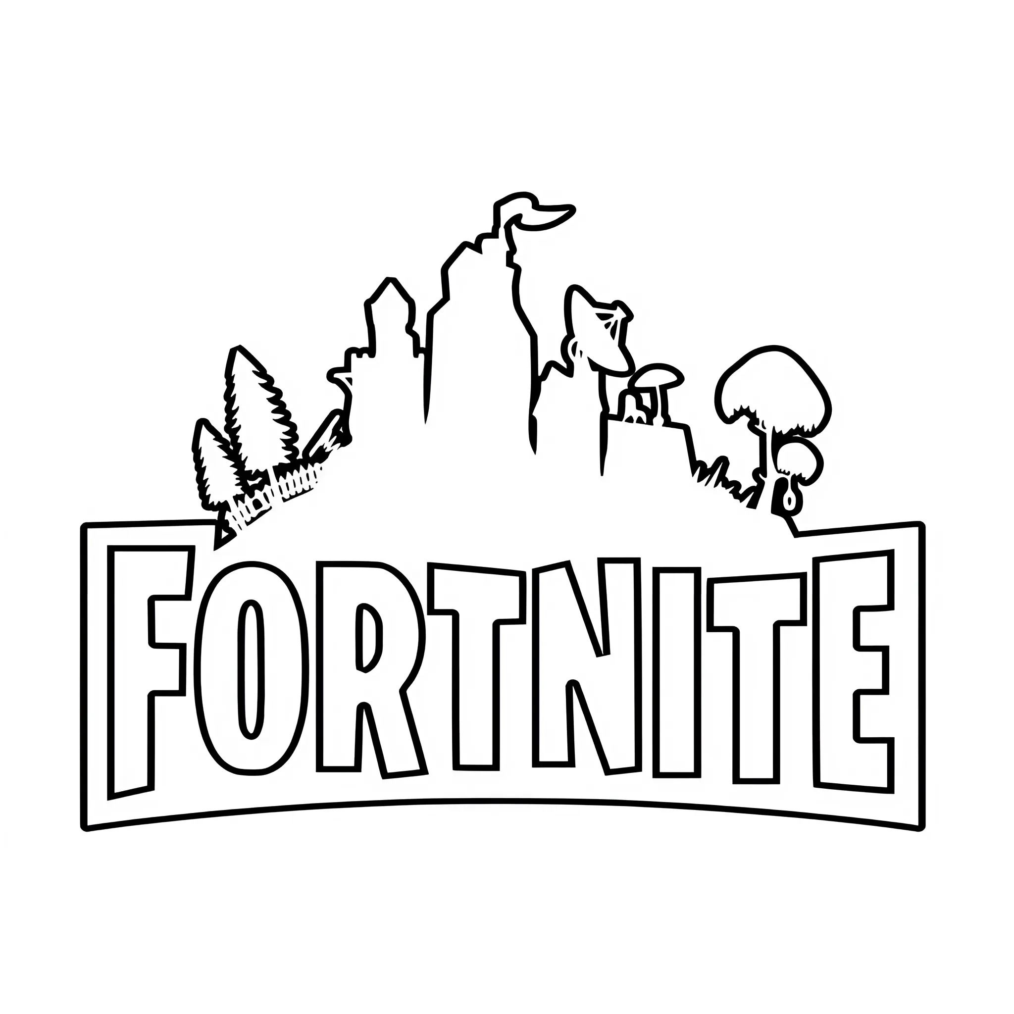 desenho fortnite para colorir