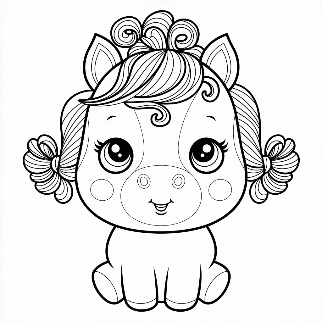 cavalos para imprimir e colorir