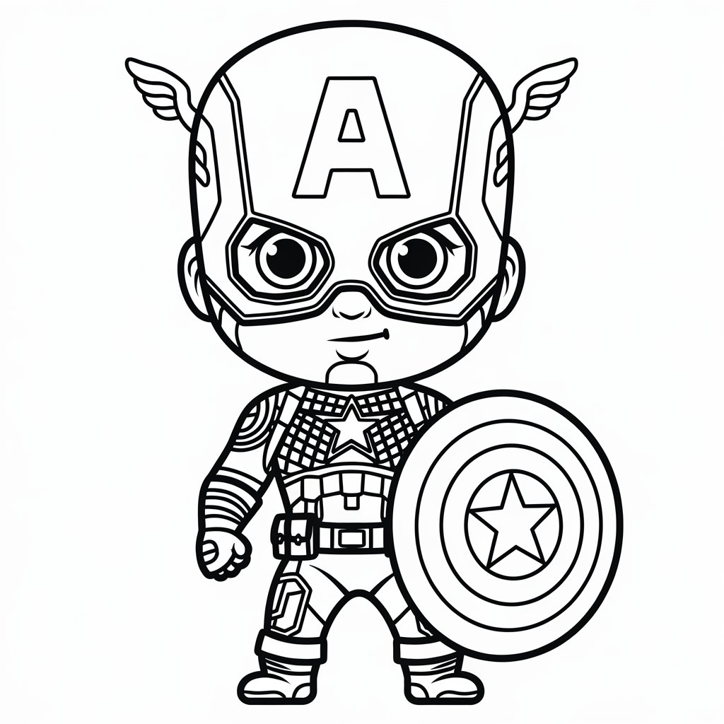 super-herói para colorir