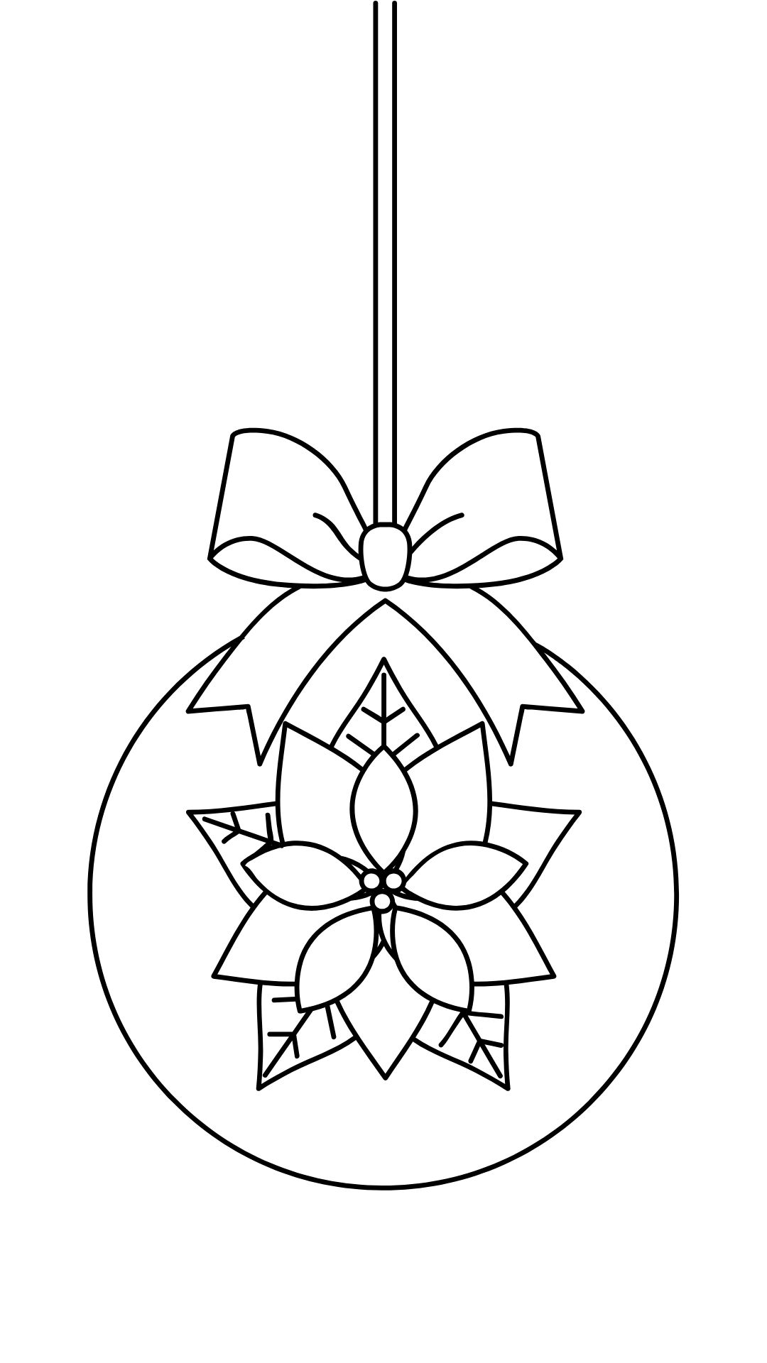 desenho de bola de natal para colorir