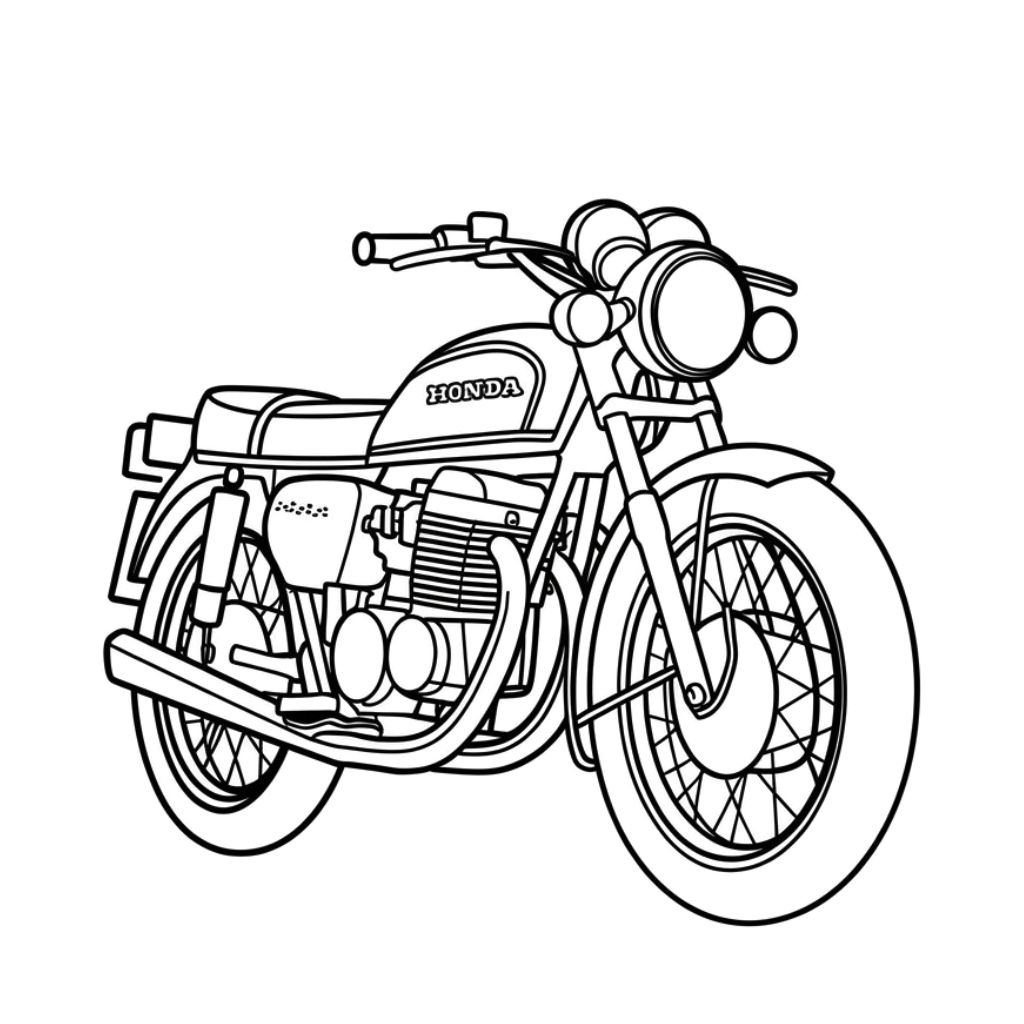 desenhos para colorir de moto