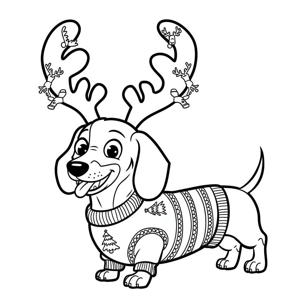 desenho de cachorro para colorir e imprimir