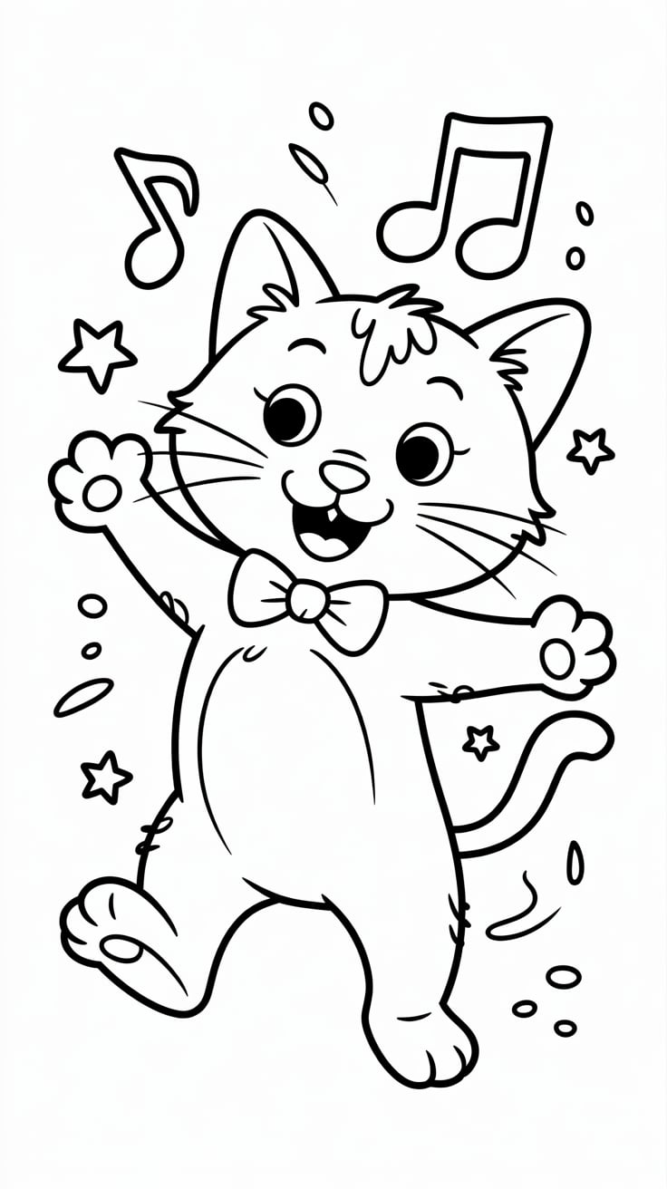 desenho para colorir de gatos