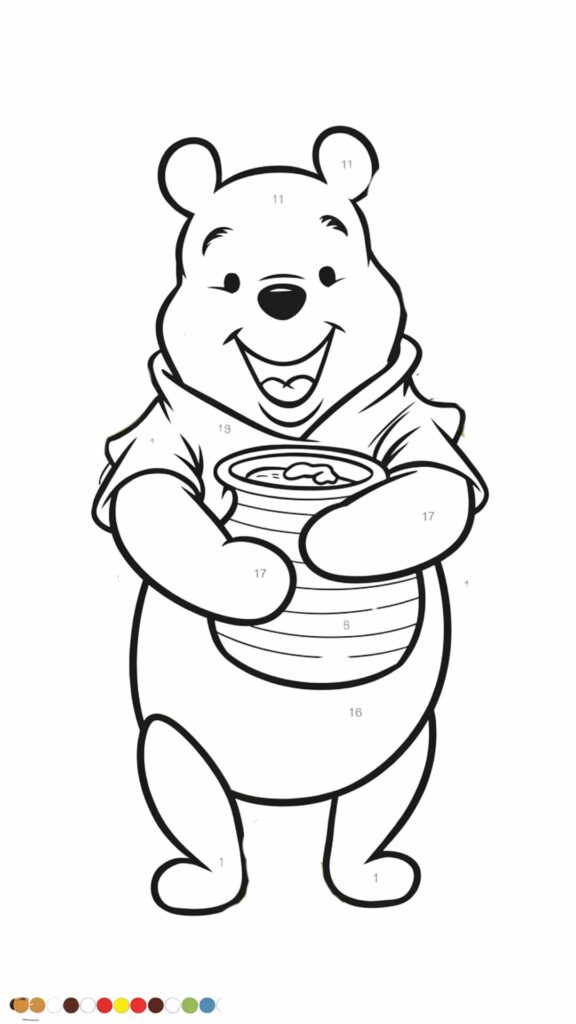 ditado colorido de números formando desenhos