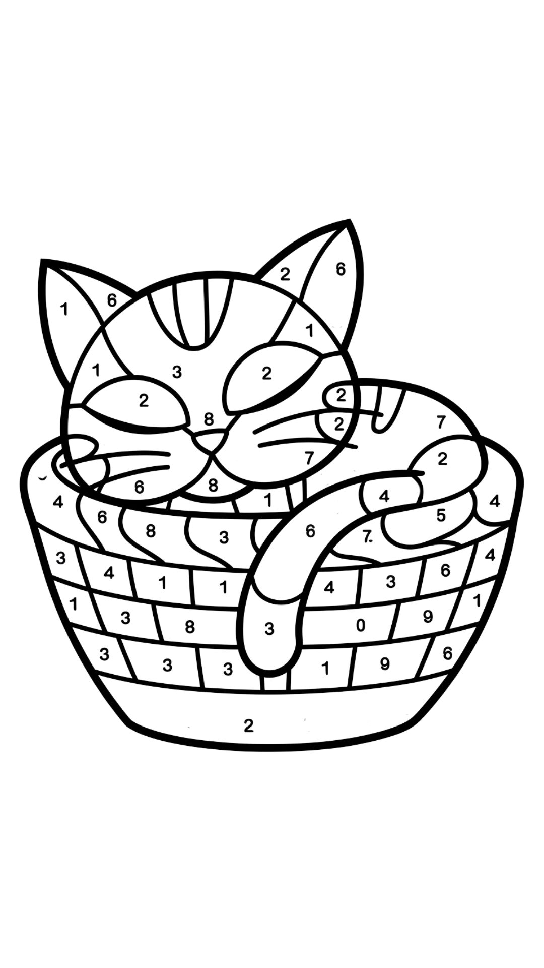 números de 0 a 20 para imprimir colorido