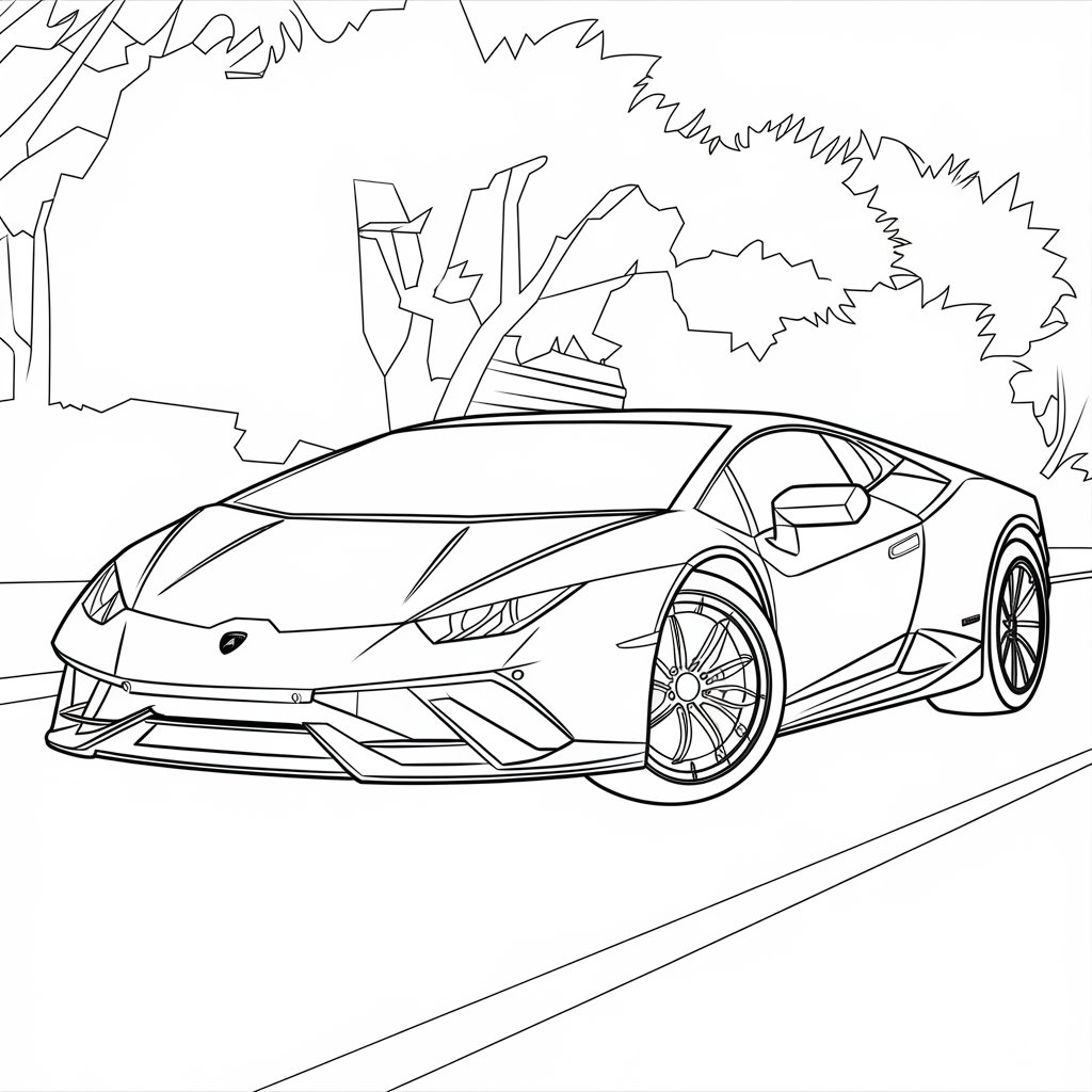 desenho carro para colorir