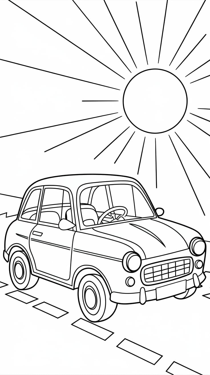 desenhos para colorir carro