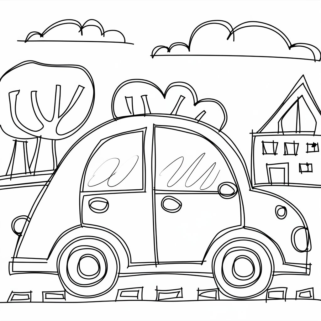 desenho do carros para colorir