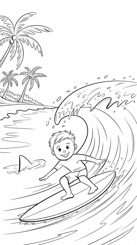 atividade para colorir sobre as férias