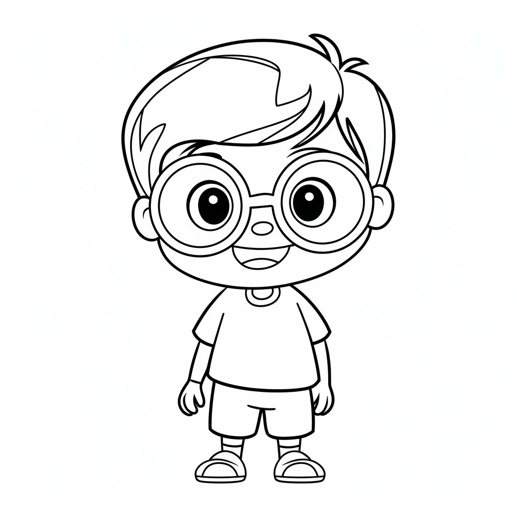 desenho para colorir menina