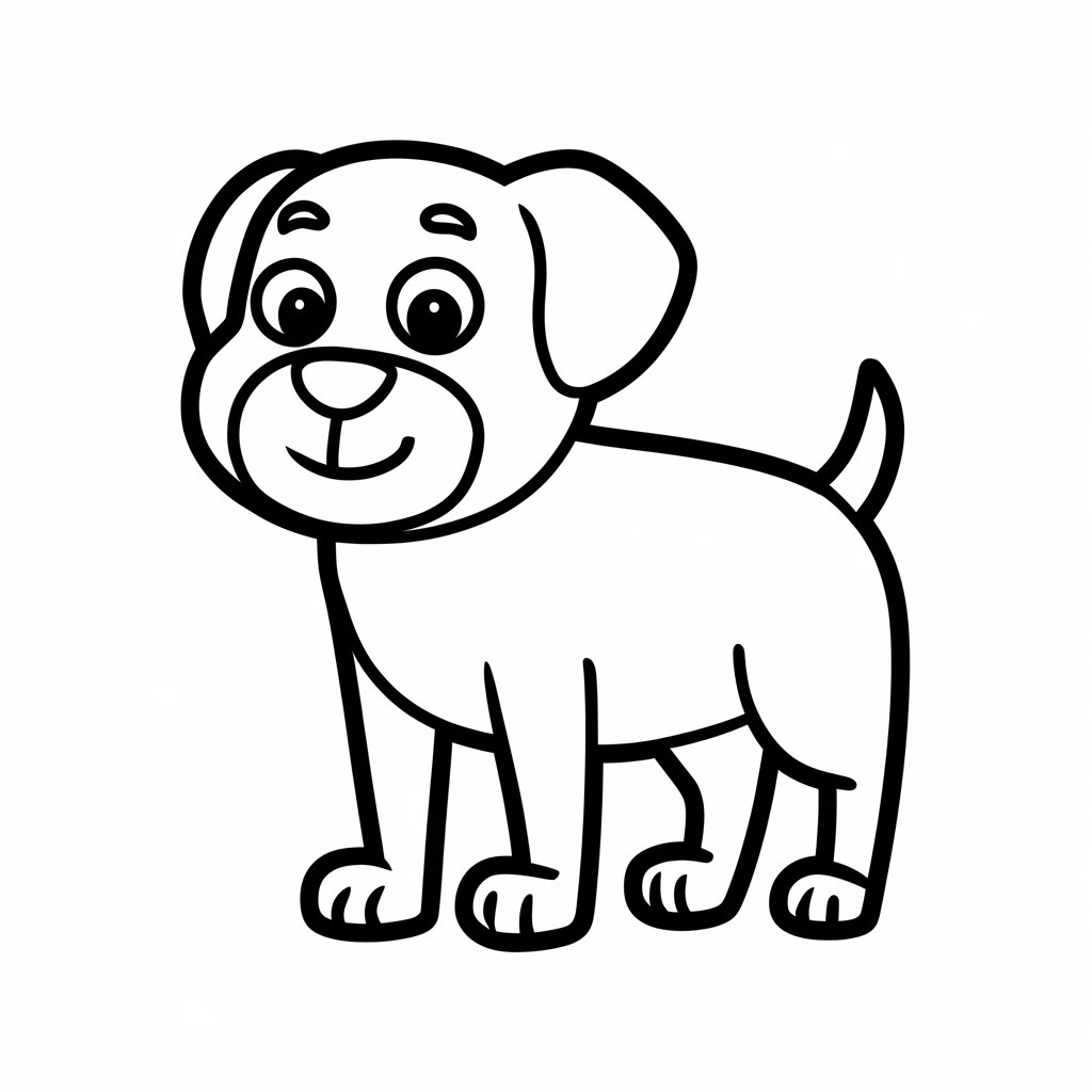desenho para colorir de cachorro