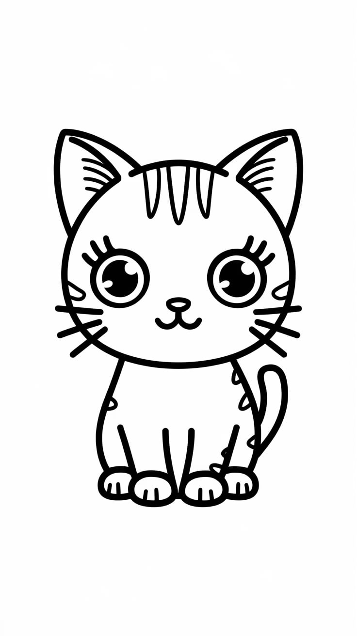 menino gato para colorir