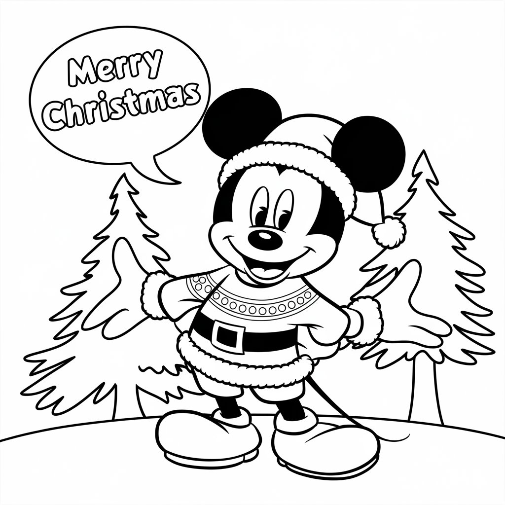 desenho para colorir mickey