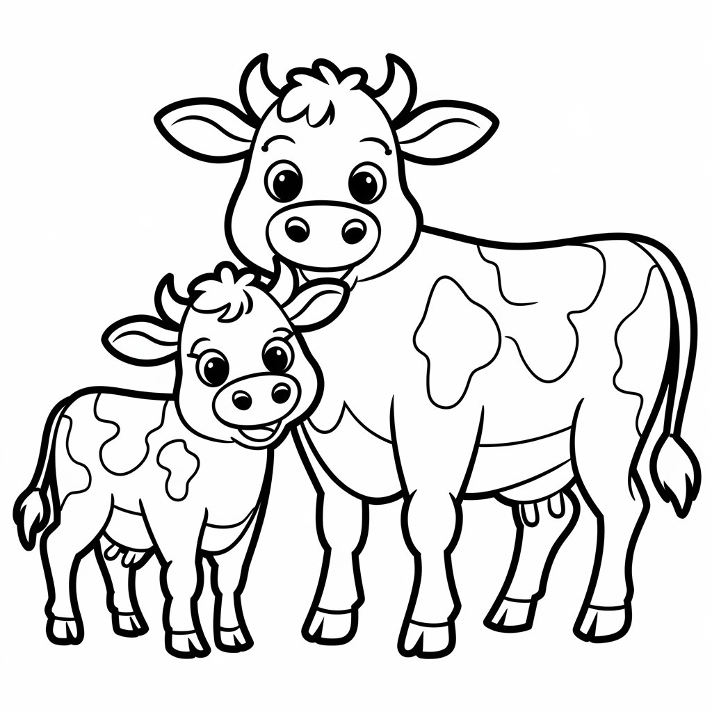 desenhos de vacas para colorir