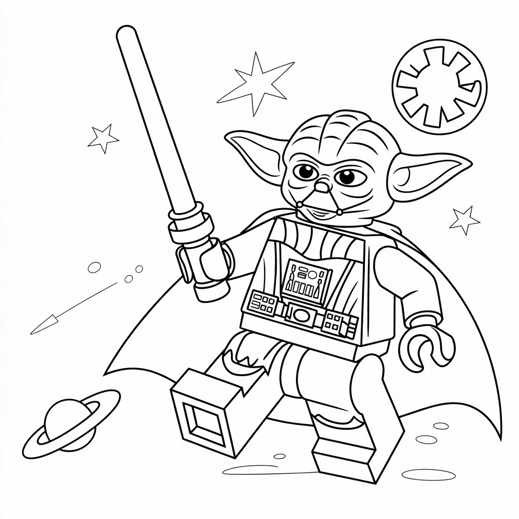 desenho para colorir lego