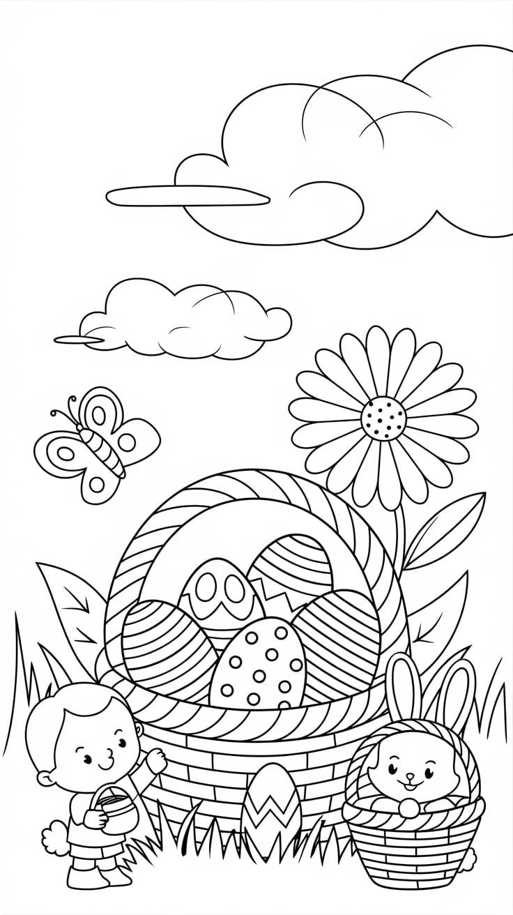 desenho de primavera para colorir e imprimir