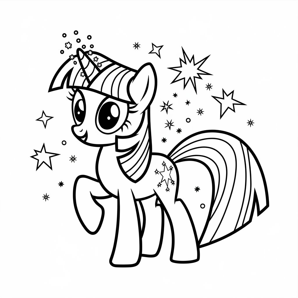 my little pony desenho para colorir