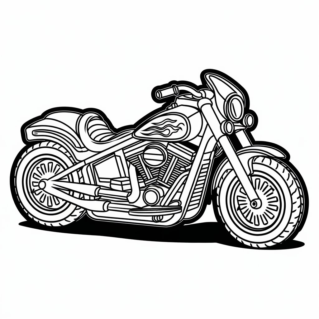 desenho de motos para colorir e imprimir