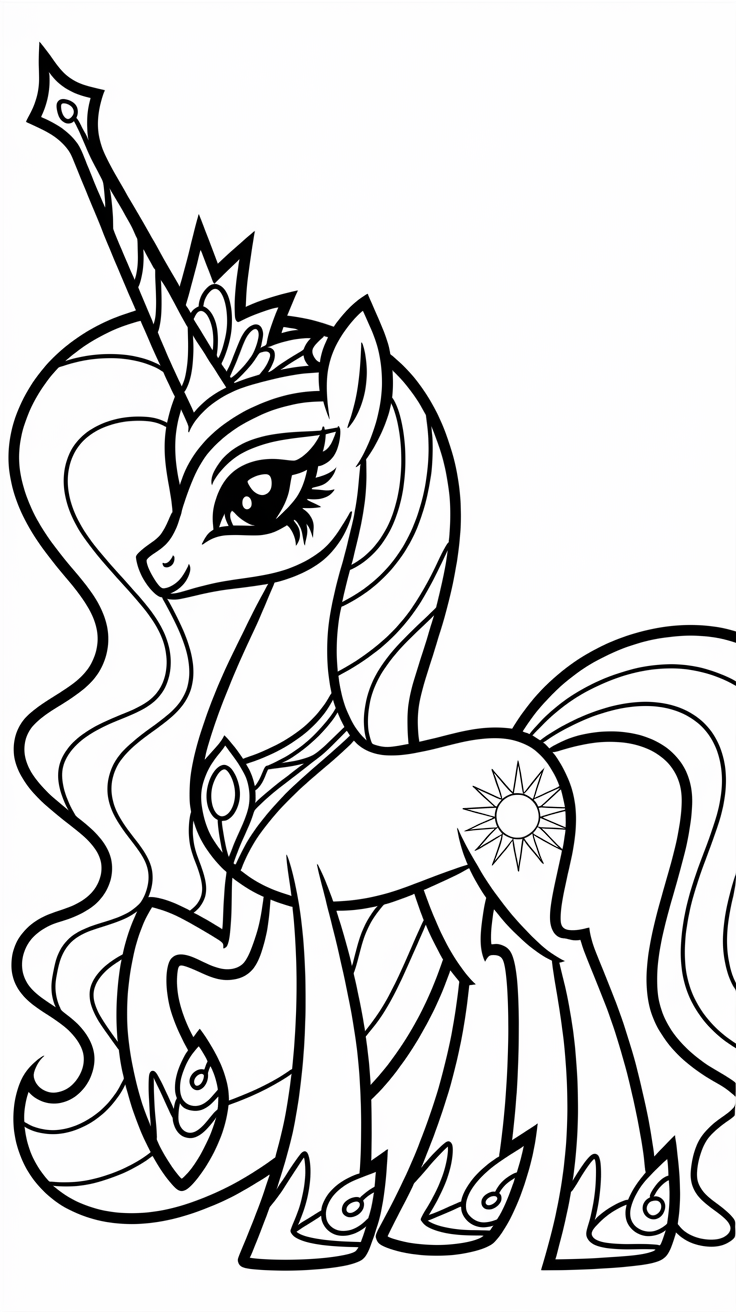 desenhos para colorir da my little pony