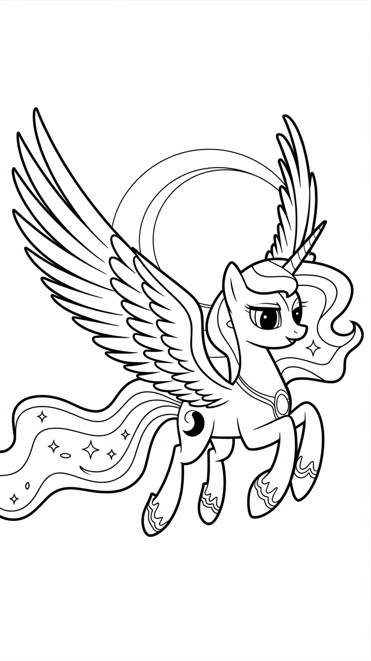 desenho de my little pony para colorir