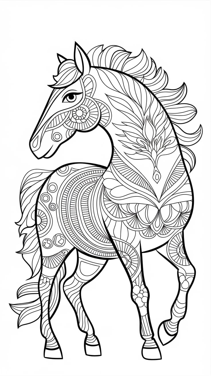 desenhos para colorir cavalo spirit