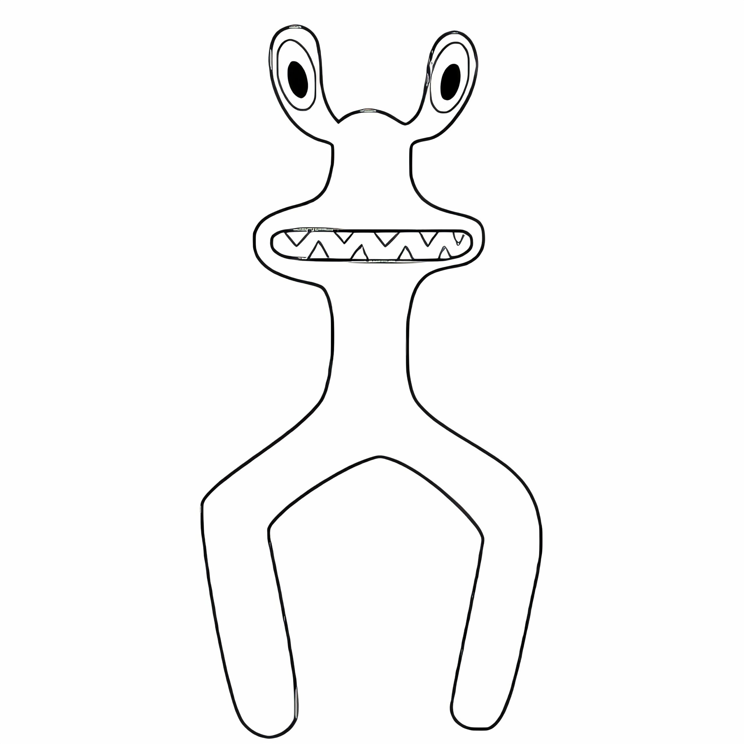 rainbow friends para colorir red