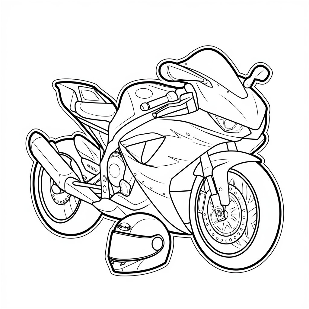 desenho de moto titan 160 para colorir
