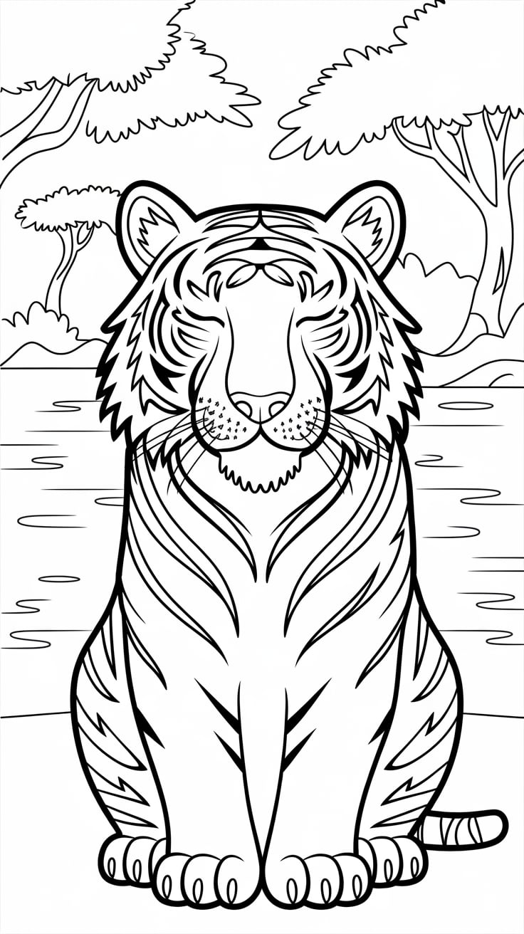 imagens para colorir tigre