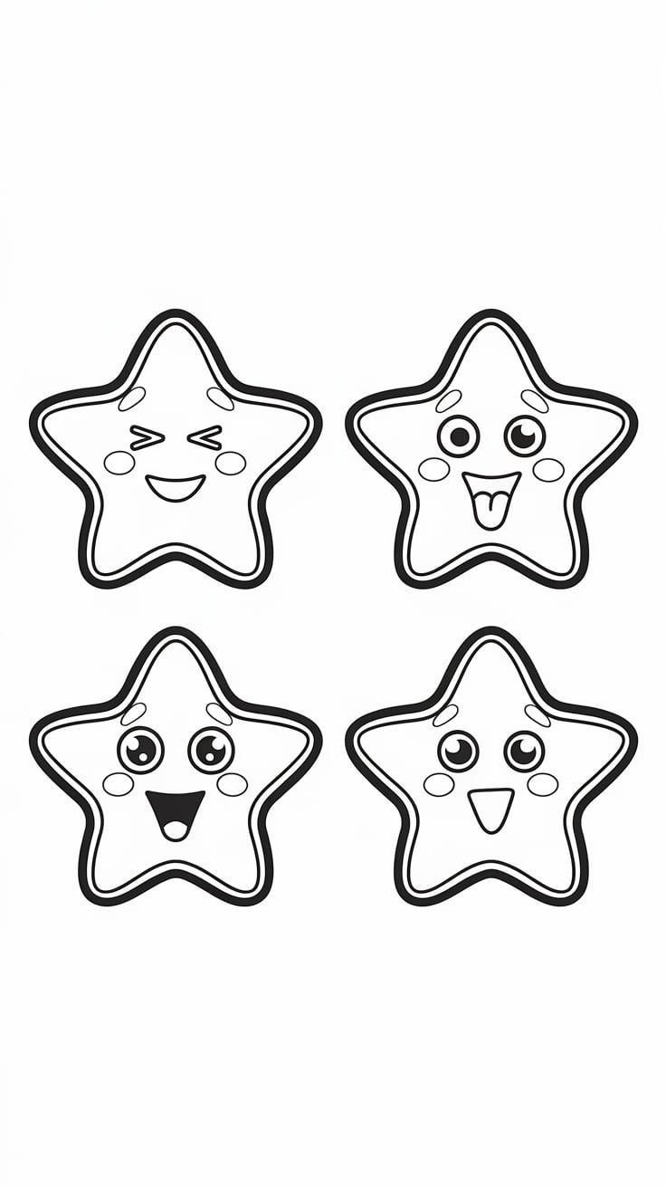 noite estrelada para colorir