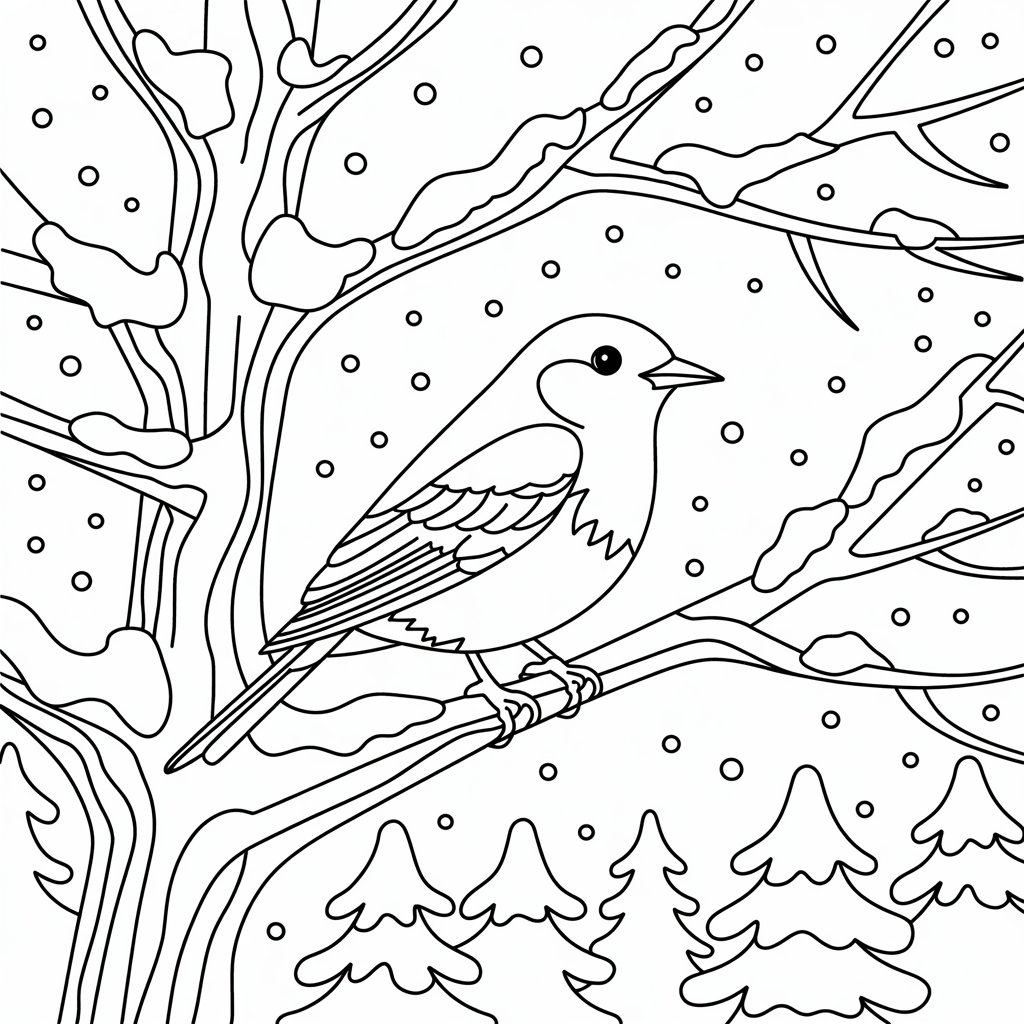 imagem de um pássaro para colorir