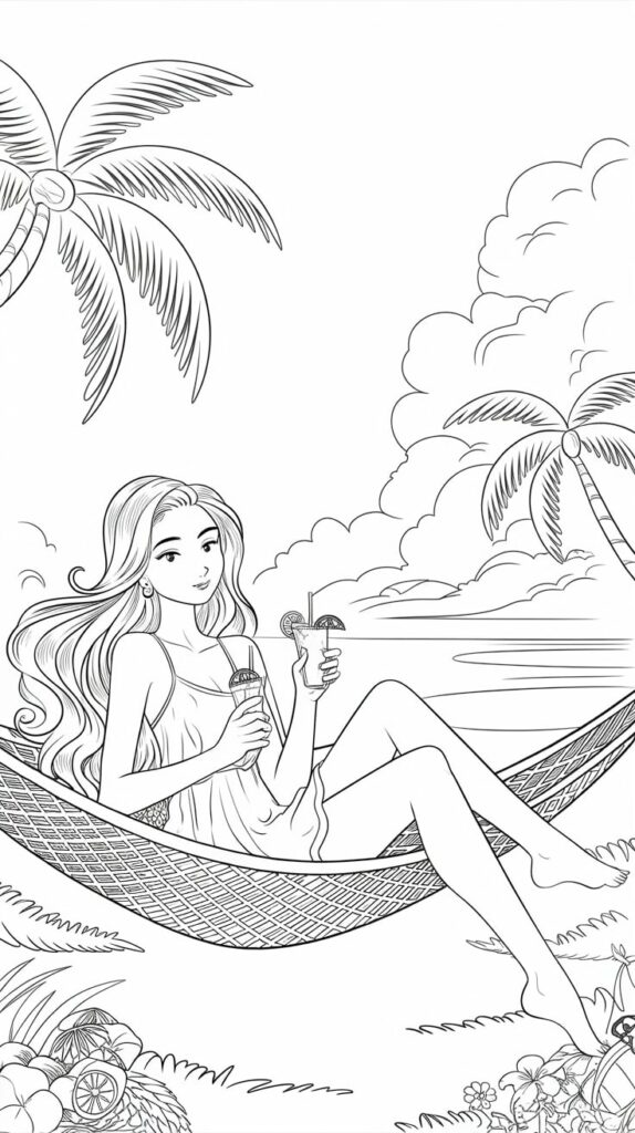 desenhos para colorir de boas férias