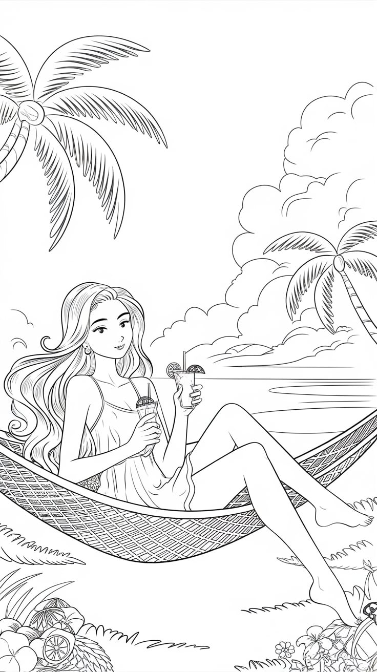 desenhos para colorir de boas férias