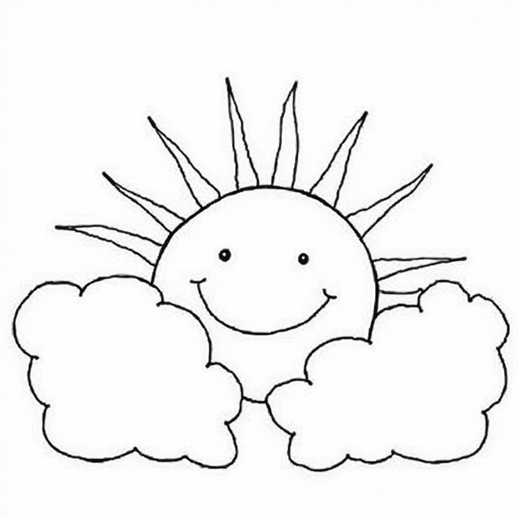 desenhos verão para colorir