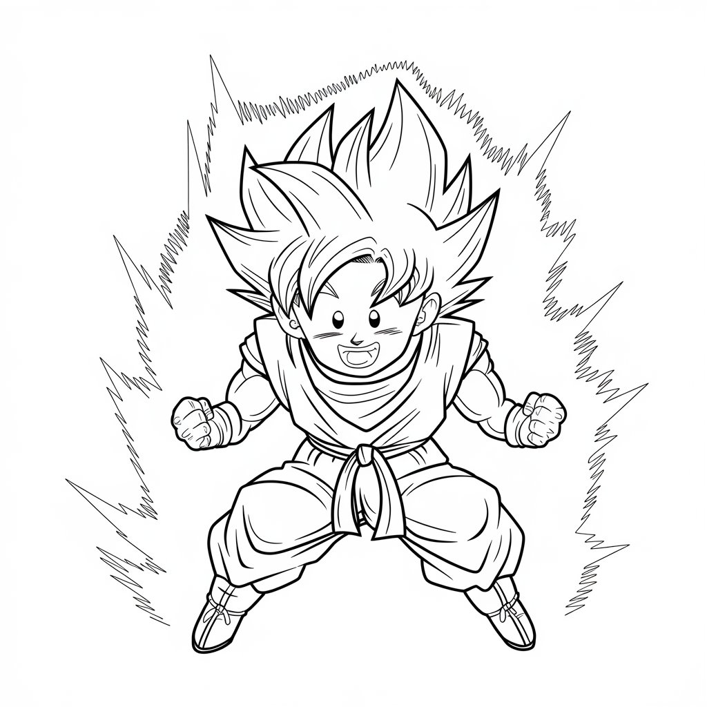 coloring book dragon ball z