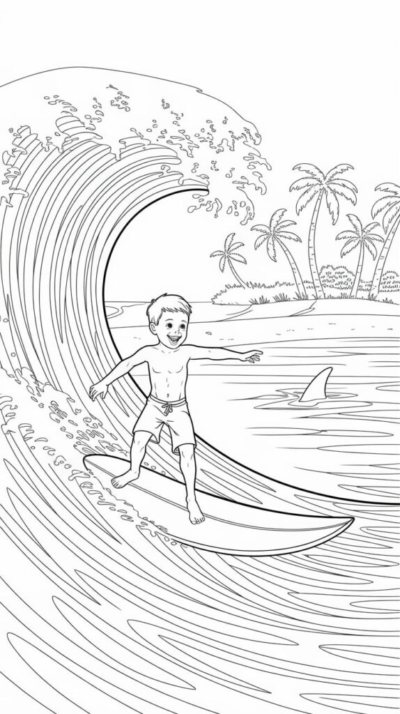 desenhos para colorir férias de verão