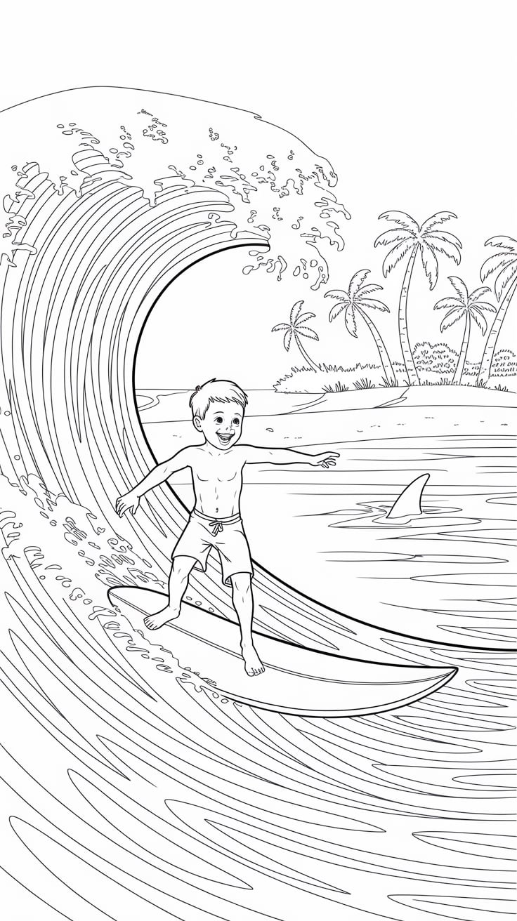 desenhos para colorir férias de verão