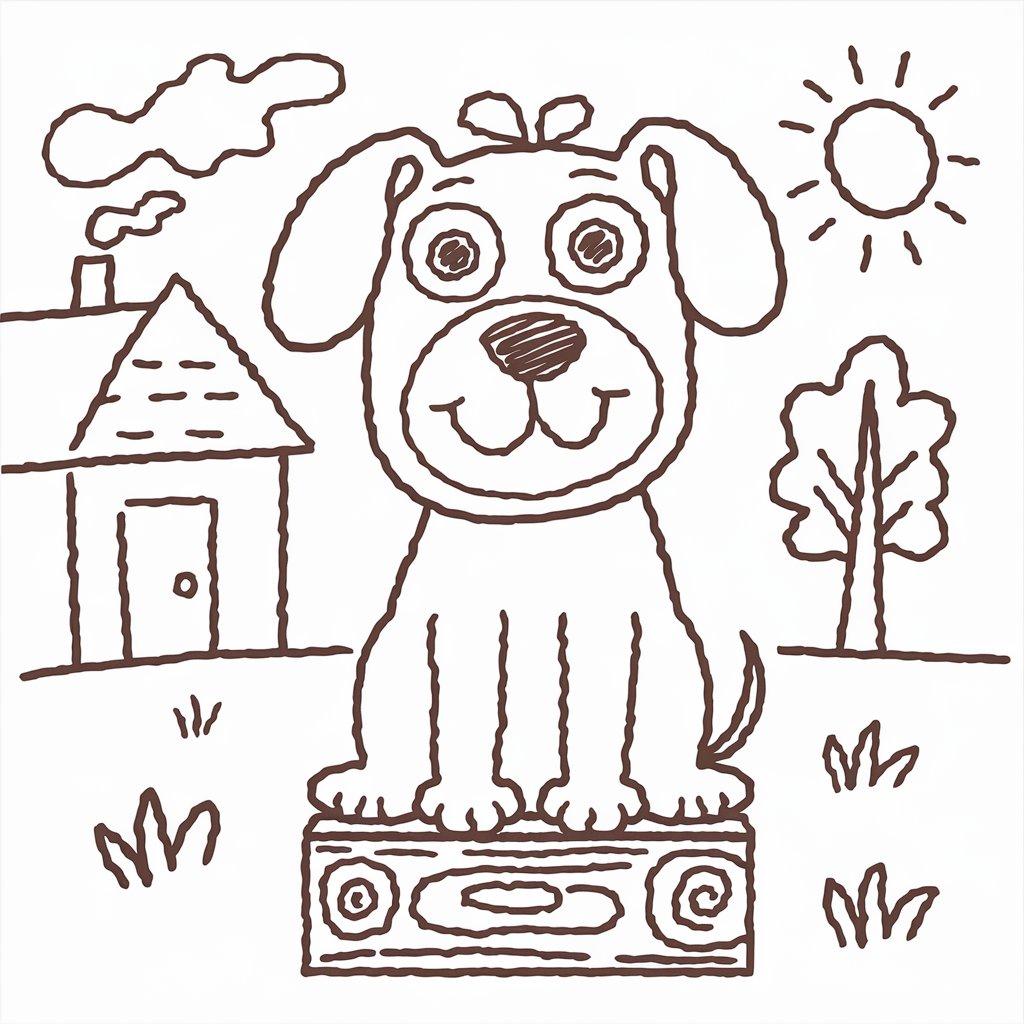 desenho de cachorro para colorir