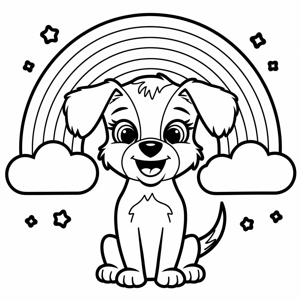 desenho cachorro para colorir